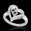 Alpha Sigma Alpha Sorority Heart Ring - GSTC-R002
