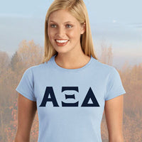 Alpha Xi Delta Ladies' Softstyle Printed T-Shirt - Gildan 6400L - CAD