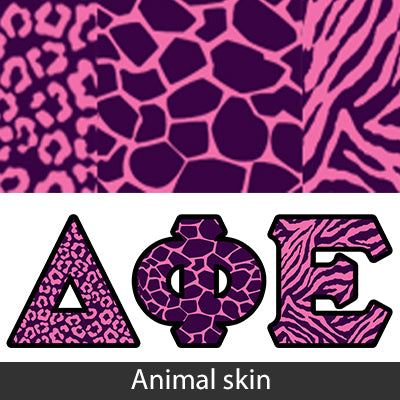 Sorority Bid Day Package -  Panoramic Pattern Printed Tee and Paddle Keychain - Jerzees 21MR - SUB