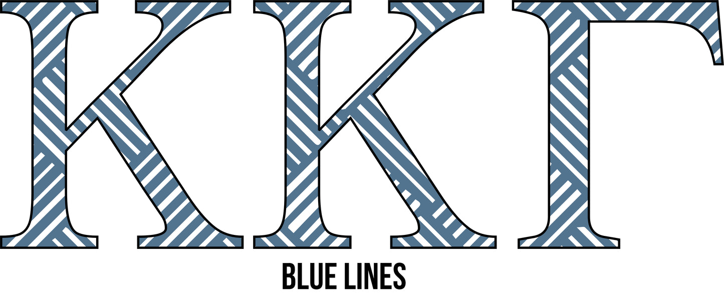 Greek 6-Inch Super SUB Pattern Letters, Set of 3 - SUB