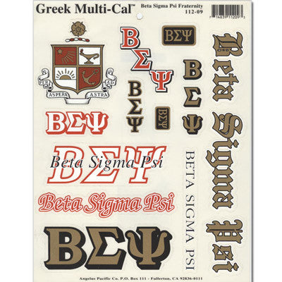 Beta Sigma Psi Multi-Cal Sticker