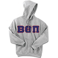 Beta Theta Pi Standards Hooded Sweatshirt - $25.99 Gidlan 18500 - TWILL