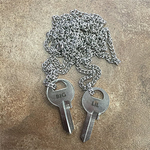 Big Sis & Lil Sis Karma Key Necklace