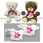 Big Loves Lil Custom Sorority Teddy Bear - 25001-2 - SUB
