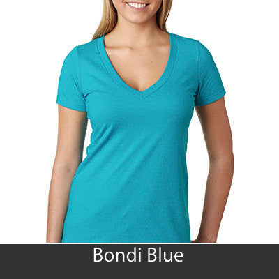 Zeta Sigma Chi Deep V Sorority Printed Tee - Next Level 6640 - CAD