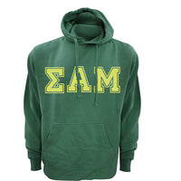 Comfort Colors® Fraternity Hooded Sweatshirt, Printed Varsity Letters - Comfort Colors 1567 - CAD