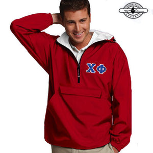 Chi Phi Pullover Jacket - Charles River 9905 - TWILL