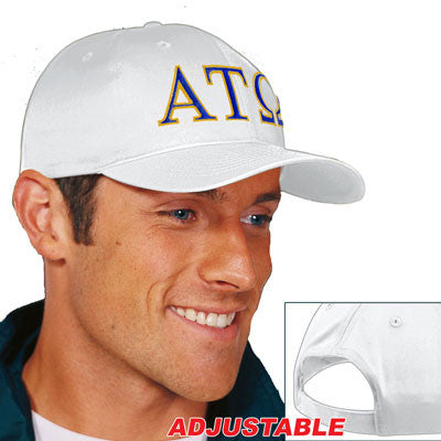 Alpha Tau Omega 2-Color Embroidered Cap - Port and Company CP80 - EMB