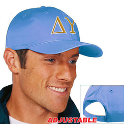 Delta Upsilon Adjustable Hat, 2-Color Greek Letters - CP80 - EMB