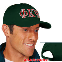 Phi Kappa Psi Adjustable Hat, 2-Color Greek Letters - CP80 - EMB