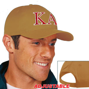 Kappa Alpha Adjustable Hat, 2-Color Greek Letters - CP80 - EMB