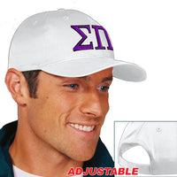 Sigma Pi 2-Color Embroidered Cap - Port and Company CP80 - EMB