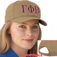 Gamma Phi Beta 2-Color Embroidered Cap - Port and Company CP80 - EMB