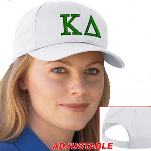 Kappa Delta Adjustable Hat, 2-Color Greek Letters - CP80 - EMB