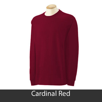 I Love Chi Omega Printed Longsleeve - Gildan 2400 - CAD