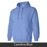 Gamma Phi Beta Hooded Sweatshirt, 2-Pack Bundle Deal - Gildan 18500 - TWILL