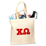 Chi Omega Budget Tote, Printed Letters - 825 - CAD