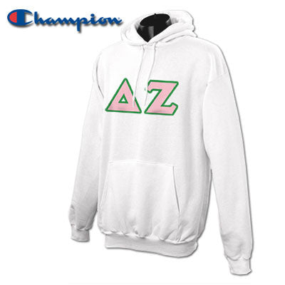 Delta Zeta Champion Hooded Sweatshirt - Champion S700 - TWILL