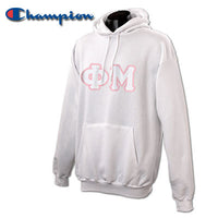 Phi Mu Champion Hooded Sweatshirt - Champion S700 - TWILL