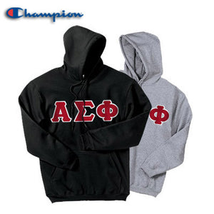 Alpha Sigma Phi Champion Powerblend® Hoodie, 2-Pack Bundle Deal - Champion S700 - TWILL
