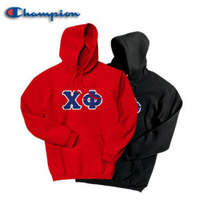 Chi Phi Champion Powerblend® Hoodie, 2-Pack Bundle Deal - Champion S700 - TWILL