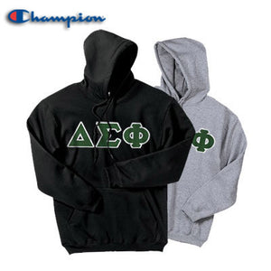 Delta Sigma Phi Champion Powerblend® Hoodie, 2-Pack Bundle Deal - Champion S700 - TWILL