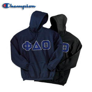 Phi Delta Theta Champion Powerblend® Hoodie, 2-Pack Bundle Deal - Champion S700 - TWILL