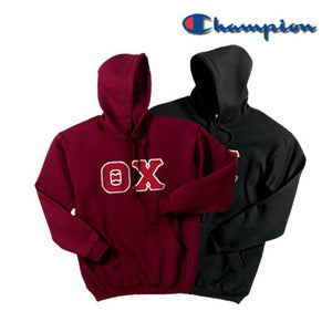 Theta Chi Champion Powerblend® Hoodie, 2-Pack Bundle Deal - Champion S700 - TWILL