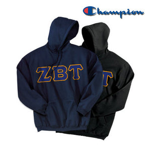 Zeta Beta Tau Champion Powerblend® Hoodie, 2-Pack Bundle Deal - Champion S700 - TWILL