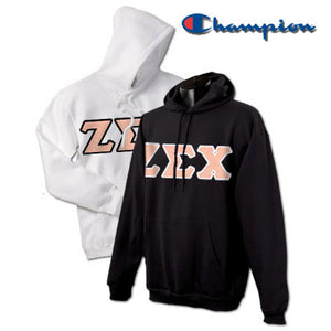 Zeta Sigma Chi Champion Powerblend® Hoodie, 2-Pack Bundle Deal - Champion S700 - TWILL