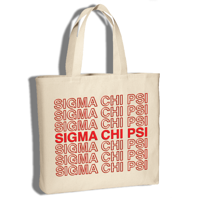 Custom Greek Group Thank You Tote Bag - Q800 - DTG