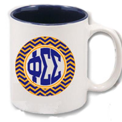 Sorority Varsity Printed Long-Sleeve and Chevron Coffee Mug, Bid Day Special - Gildan 2400 - CAD - SM11 - SUB