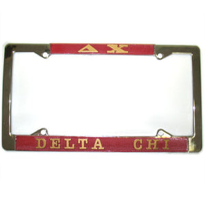 Delta Chi License Plate Frame - Rah Rah Co. rrc