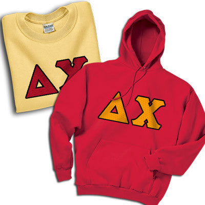 Fraternity Letters Merch Fraternity Hoody & T-shirt Pack w/ Twill Letters | Greek Apparel ...