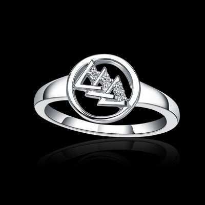 Delta Delta Delta Sorority Ring w/ Stones - GSTC-DDD-R001