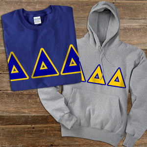 Delta Delta Delta Hoodie and T-Shirt, Package Deal - TWILL