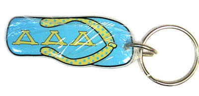 Delta Delta Delta Flip-Flop Keychain - Craftique FF-KC