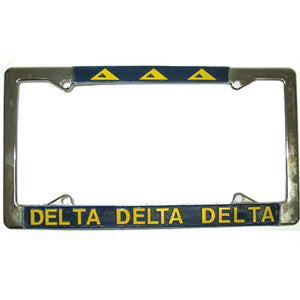Delta Delta Delta License Plate Frame - Rah Rah Co. rrc