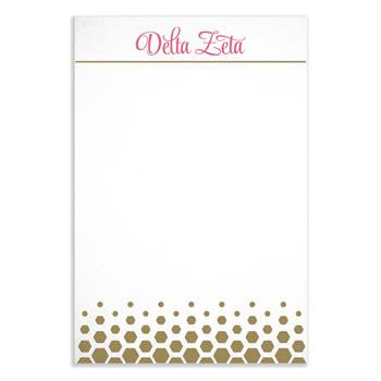 Sorority Gold Notepad - a3009