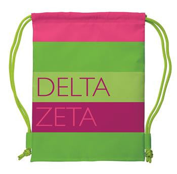 Delta Zeta Drawstring Backpack - a1009