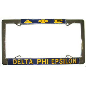 Delta Phi Epsilon License Plate Frame - Rah Rah Co. rrc