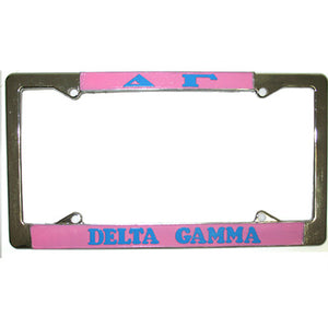 Delta Gamma License Plate Frame - Rah Rah Co. rrc