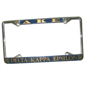 Delta Kappa Epsilon License Plate Frame - Rah Rah Co. rrc
