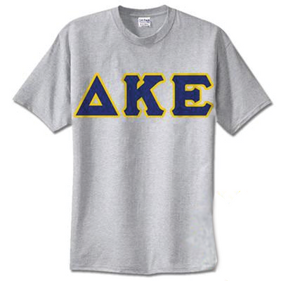 Delta Kappa Epsilon Standards T-Shirt - $14.99 Gildan 5000 - TWILL