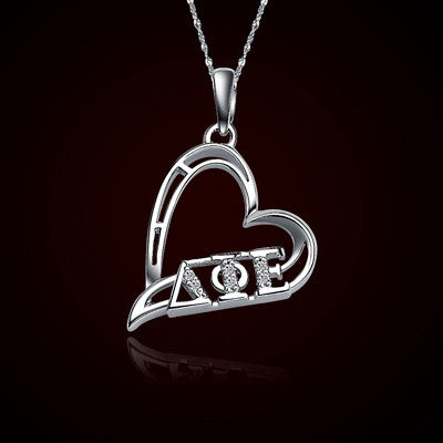 Delta Phi Epsilon Sorority Heart Charm - GSTC-HeartCharm
