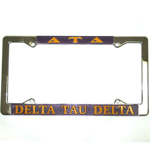 Delta Tau Delta License Plate Frame - Rah Rah Co. rrc