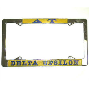 Delta Upsilon License Plate Frame - Rah Rah Co. rrc