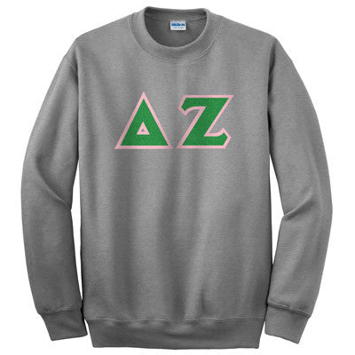 Delta Zeta 9.3oz Crewneck Sweatshirt - G120 - TWILL