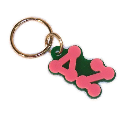 Delta Zeta Bubble Letter Keychain - Craftique cqBKC