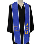Greek Multi-Color Embroidered Graduation Stole - EMB